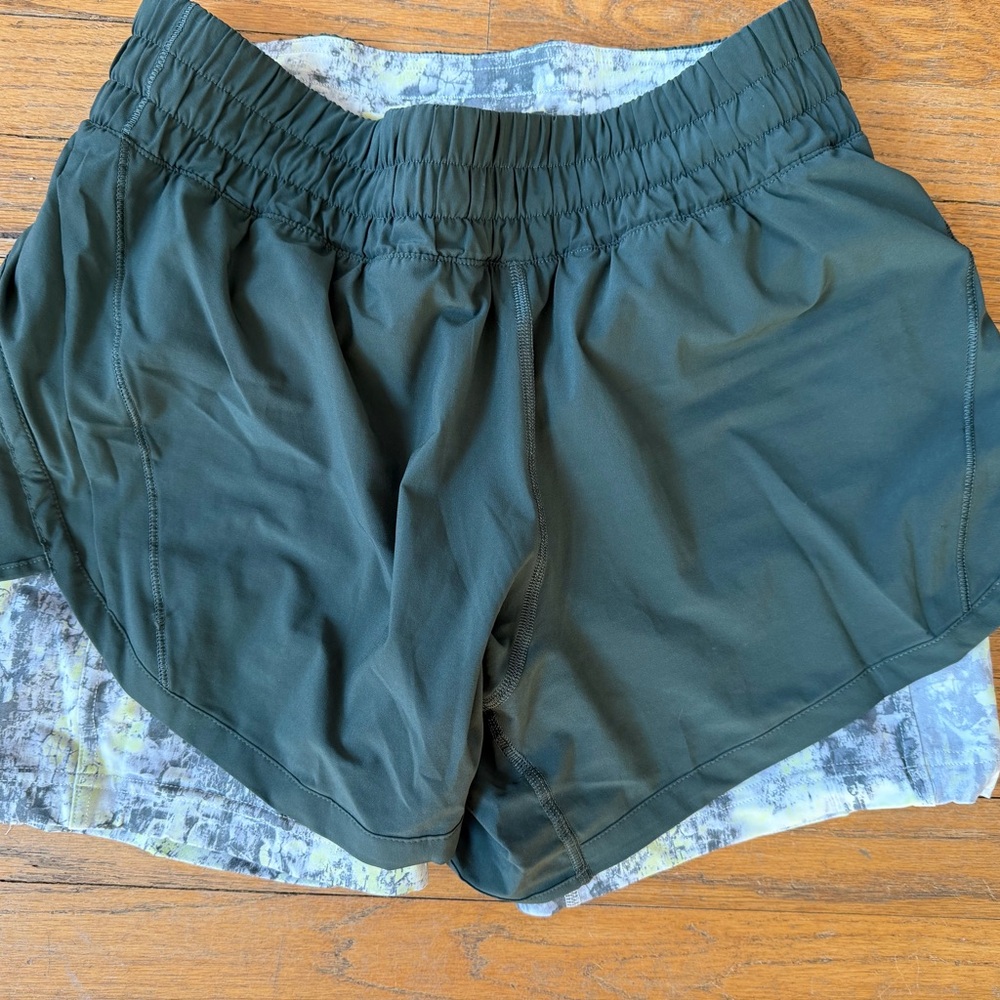 Lululemon Shorts Smoked Spruce (Green) 2-in-1 Shorts